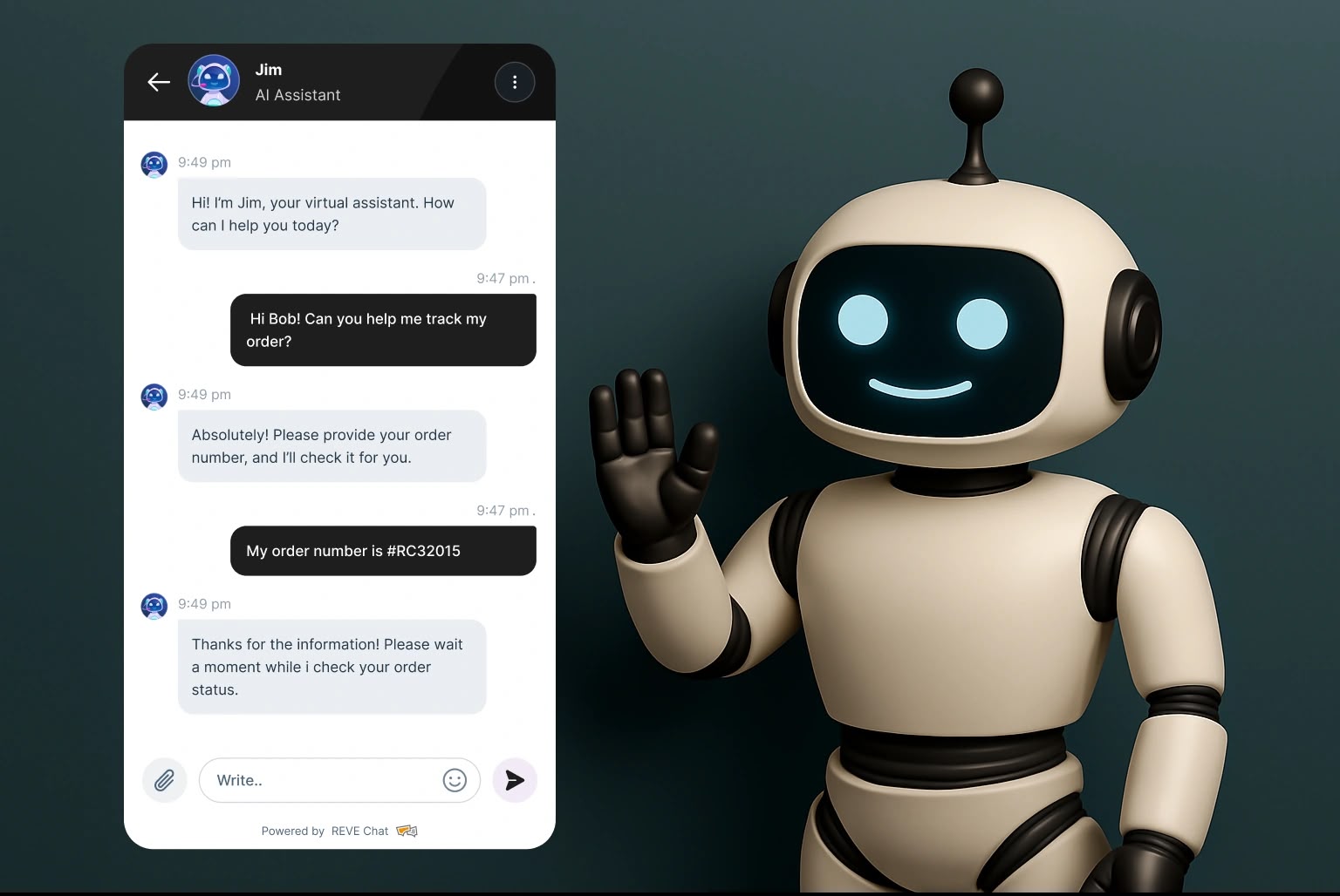 AI chatbot conversation interface